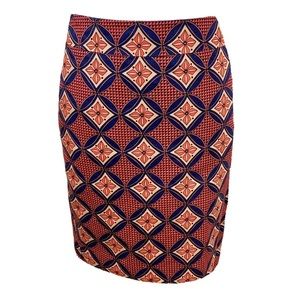 NWOT Ann Taylor geometric pencil skirt